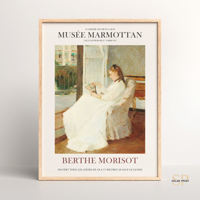 Berthe Morisot The Artist's Sister at a Window Art Poster (Creator Uploaded)