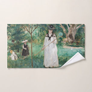 Berthe Morisot - The Butterfly Hunt Bath Towel Set