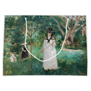 Berthe Morisot - The Butterfly Hunt Large Gift Bag