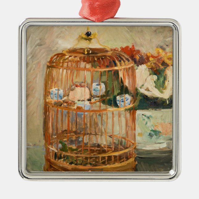 Berthe Morisot - The Cage Metal Tree Decoration (Front)