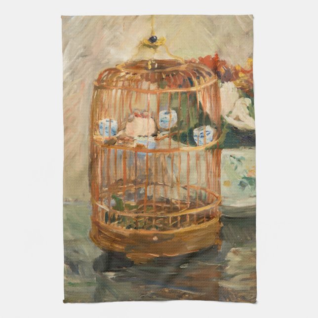 Berthe Morisot - The Cage Tea Towel (Vertical)