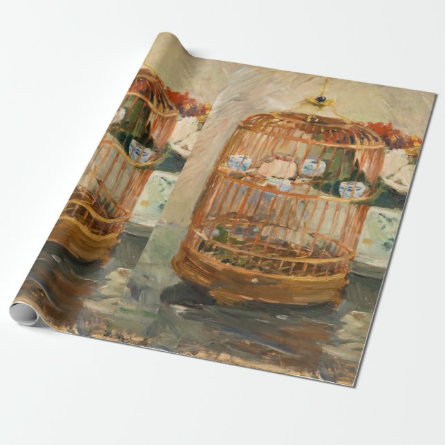 Berthe Morisot - The Cage Wrapping Paper (Unrolled)