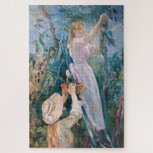 Berthe Morisot - The Cherry Picker Jigsaw Puzzle (Vertical)