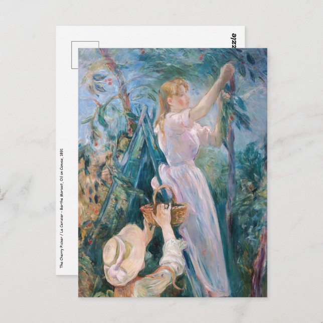Berthe Morisot - The Cherry Picker Postcard (Front/Back)