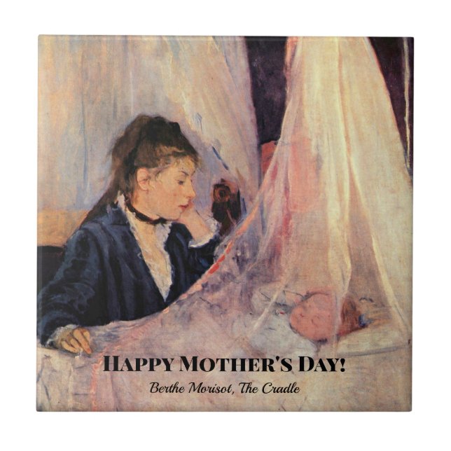 Berthe Morisot, The Cradle, Tile (Front)