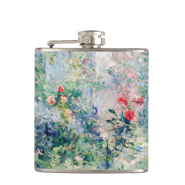 Berthe Morisot - The Garden at Bougival Hip Flask (Front)