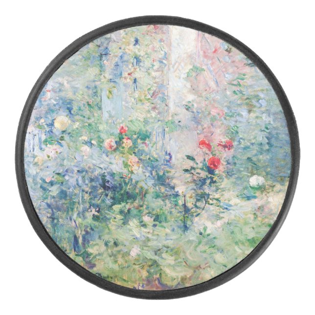 Berthe Morisot - The Garden at Bougival Hockey Puck (Front)