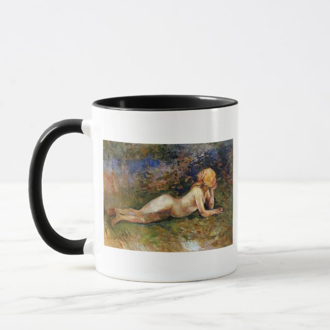 Berthe Morisot - The Reclining Sherperdess Mug (Left)