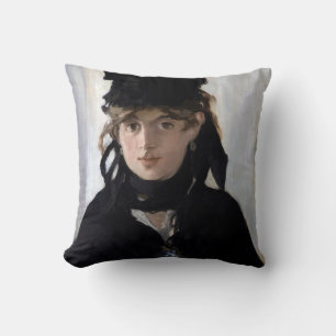 Berthe Morisot With a Bouquet of Violets, Manet Cushion