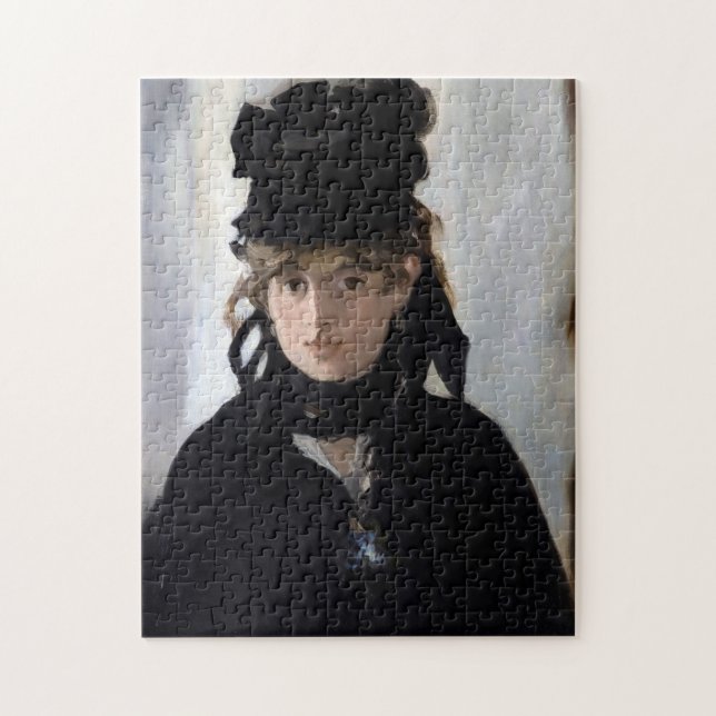 Berthe Morisot With a Bouquet of Violets, Manet Jigsaw Puzzle (Vertical)
