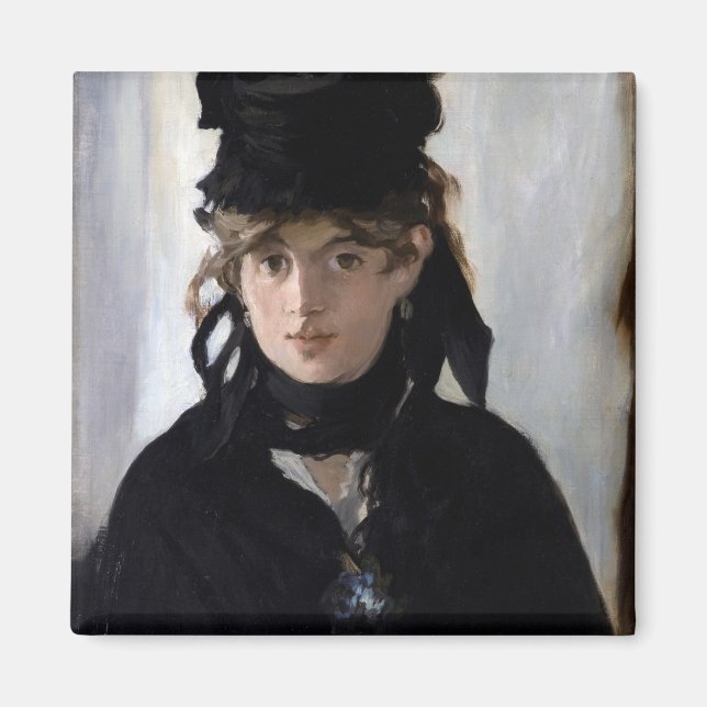 Berthe Morisot With a Bouquet of Violets, Manet Magnet (Front)