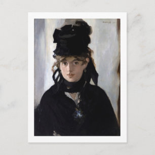 Berthe Morisot With a Bouquet of Violets, Manet Postcard
