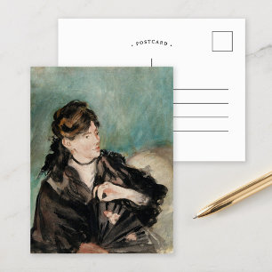 Berthe Morisot with a Fan   Édouard Manet Postcard