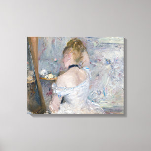 Berthe Morisot - Woman at Her Toilette Canvas Print