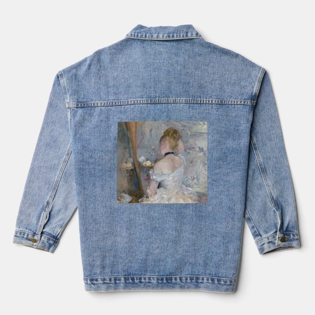 Berthe Morisot - Woman at Her Toilette Denim Jacket (Back)
