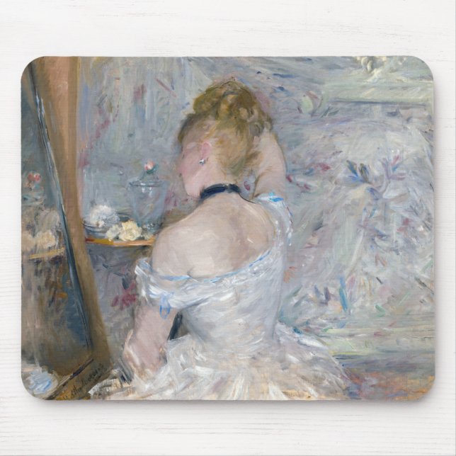 Berthe Morisot - Woman at Her Toilette Mouse Pad (Front)