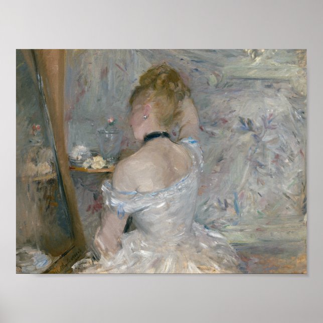 Berthe Morisot - Woman at Her Toilette Poster (Front)
