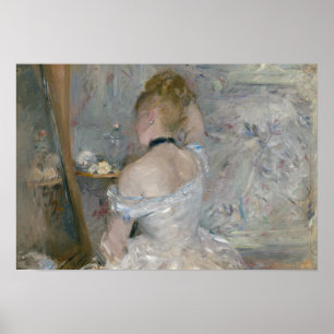 Berthe Morisot - Woman at Her Toilette Poster