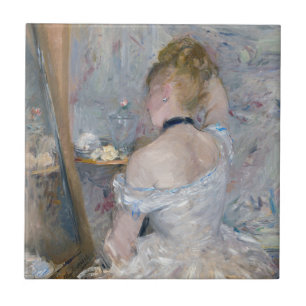 Berthe Morisot - Woman at Her Toilette Tile