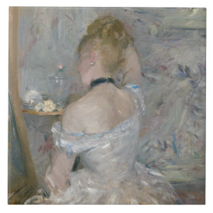 Berthe Morisot - Woman at Her Toilette Tile
