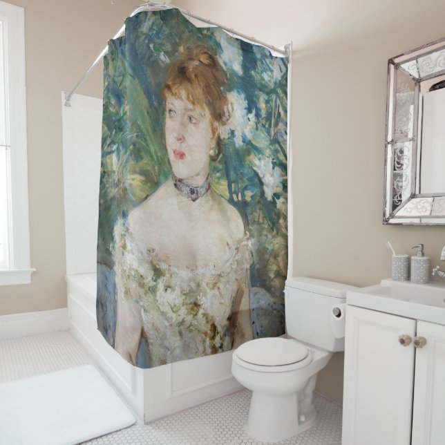 Berthe Morisot - Young Girl in a Ball Gown Shower Curtain (In Situ)