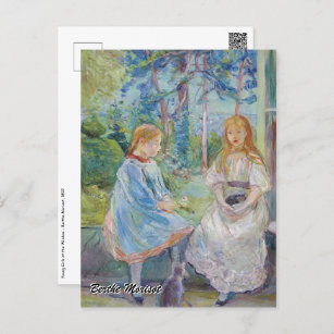 Berthe Morisot - Young Girls at the Window Postcard