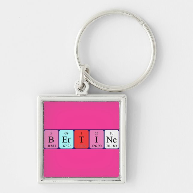 Bertine periodic table name keyring (Front)