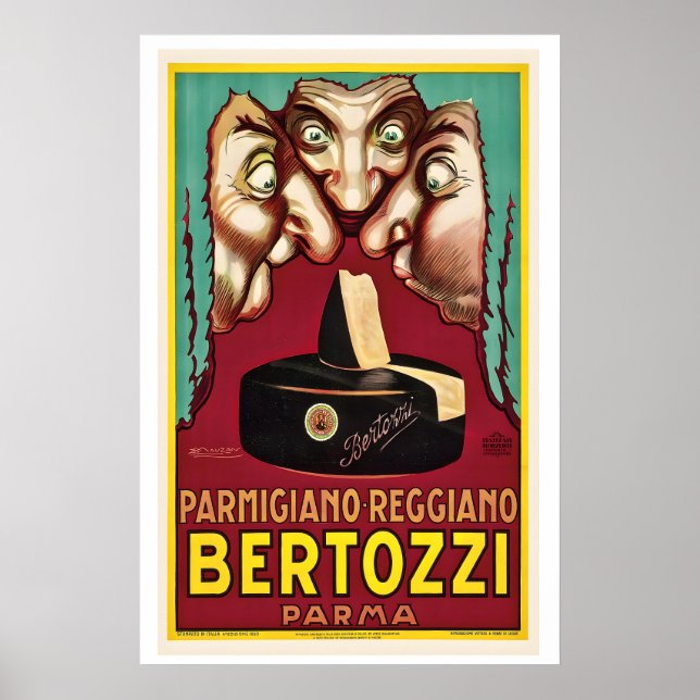 Bertozzi Parmigiano Reggiano, Parma, Italy Vintage Poster (Front)