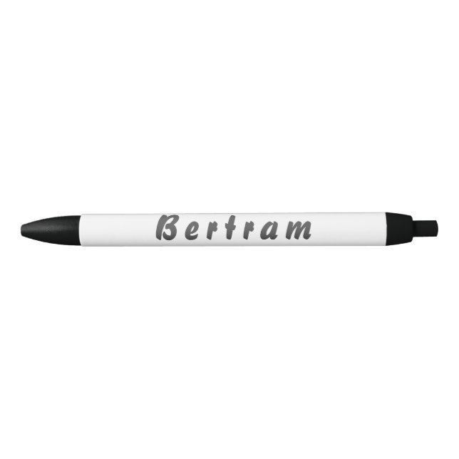 Bertram Kugelschreiber Black Ink Pen (Front)