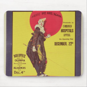 Bertram Mills circus poster Mouse Pad