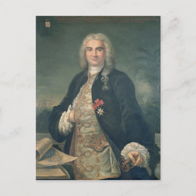 Bertrand-Francois Mahe de la Bourdonnais Postcard (Front)