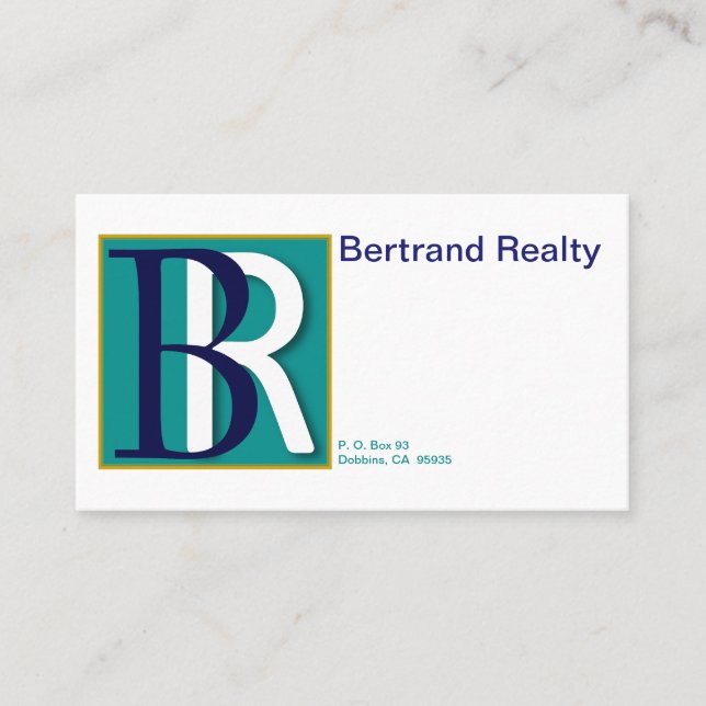 Bertrand Realty Business Card (Front)