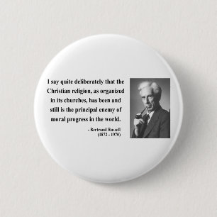 Bertrand Russell Quote 5b 6 Cm Round Badge