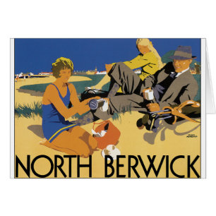 Berwick, Scotland Vintage travel  poster