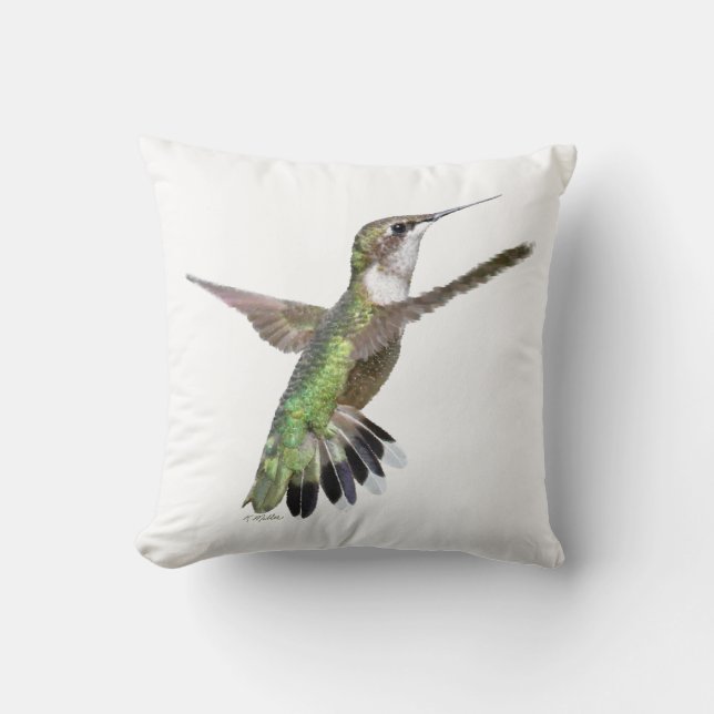 Berylline hummingbird cushion (Front)