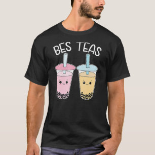 Bes Teas Besties Bubble Tea Cute Boba Best Friends T-Shirt