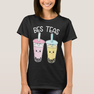 Bes Teas Boba Tea Besties Bubble Tea Cute Boba Bes T-Shirt