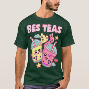 Bes Teas Cute Bubble Tea Besties Best Friend Kawai T-Shirt
