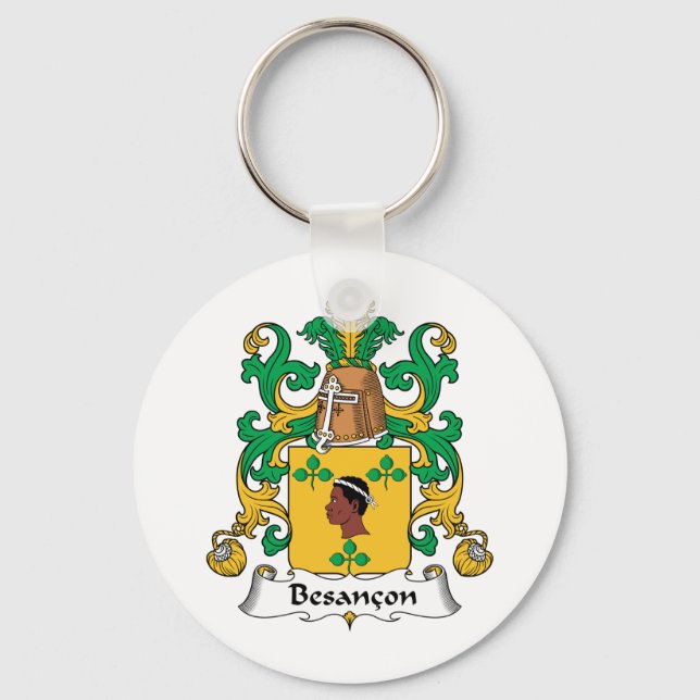 Besancon Family Crest Key Ring (Front)