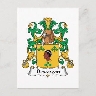 Besancon Family Crest Postcard