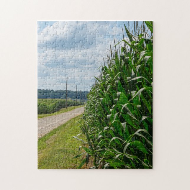 Beside A Corn Field Jigsaw Puzzle (Vertical)