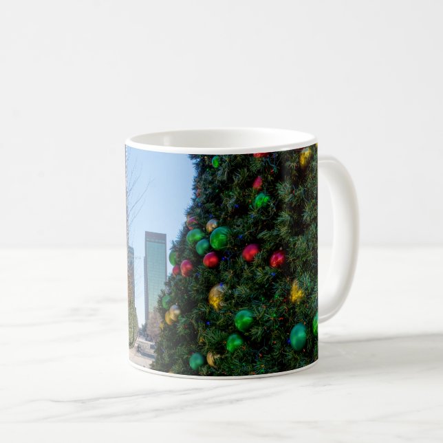 Beside The Dallas Christmas Tree Coffee Mug (Front Right)