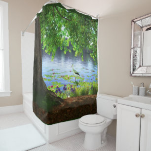 Beside the Still Water Shower Curtain