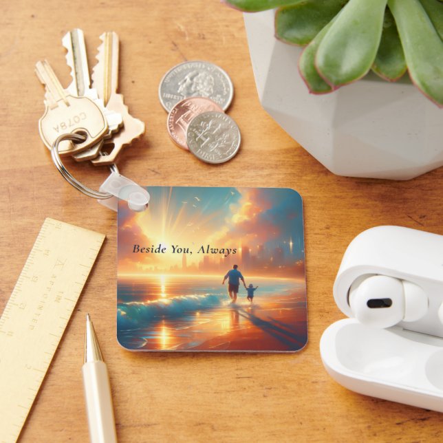 Beside You Always - Personalised Keepsake Keychain (Desk)