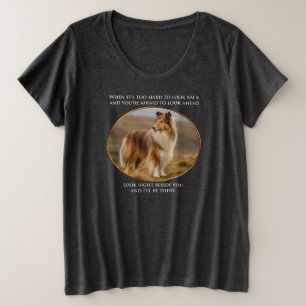 Beside You Collie Plus Size T-Shirt