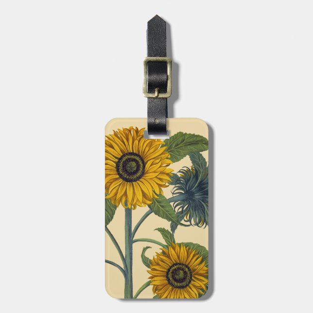 Besler: Sunflower Luggage Tag (Front Vertical)