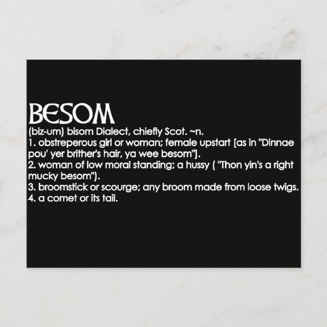 Besom Postcard (Front)