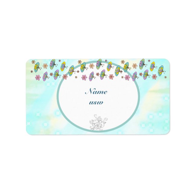 Besondere visitenkarte label (Front)