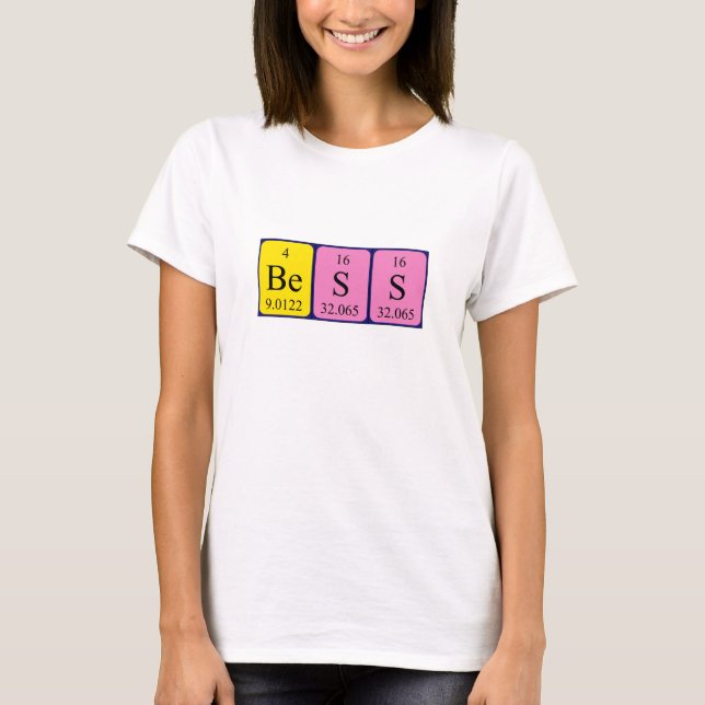 Bess periodic table name shirt (Front)