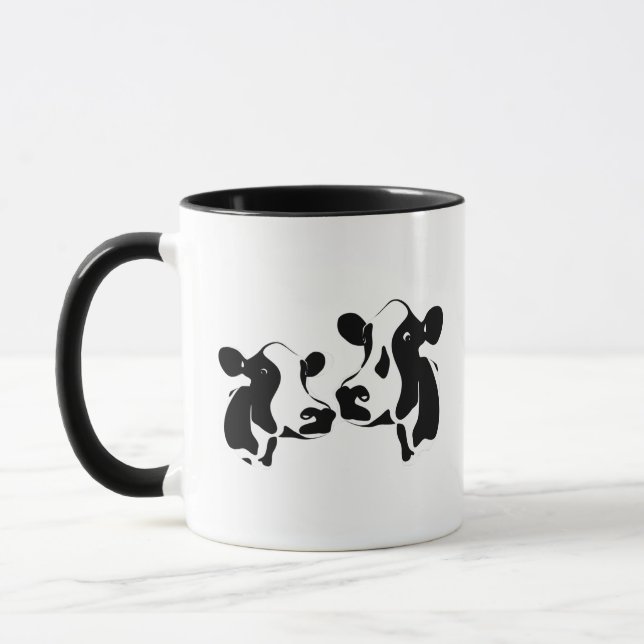 Bessie and Nellie, the Cows Mug (Left)